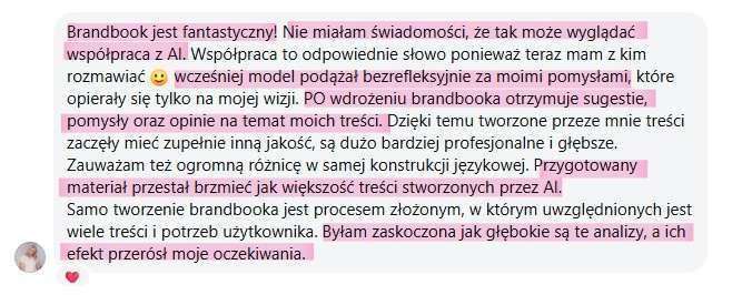 Joanna Twardoch testimonial