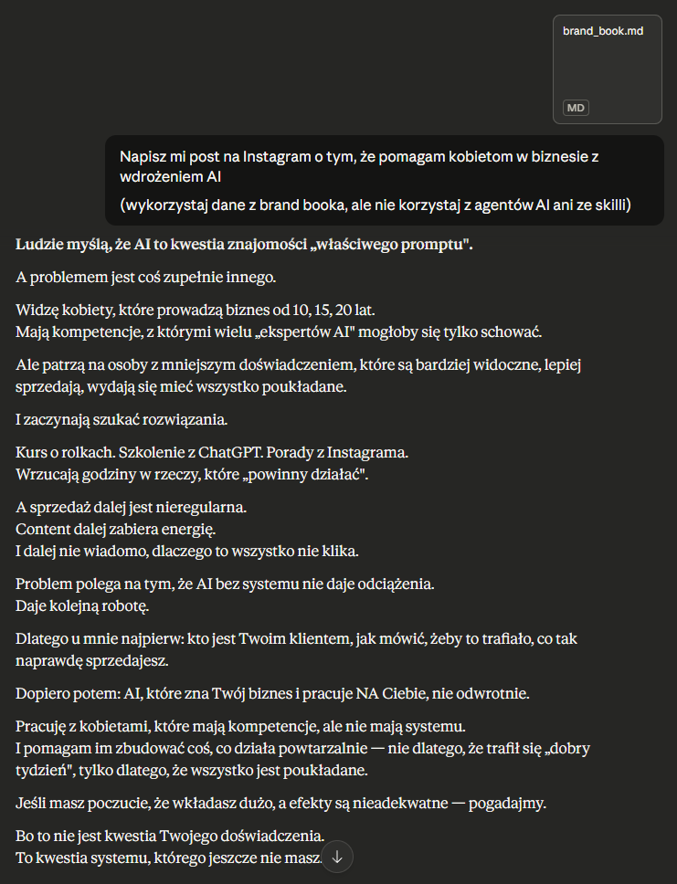 Post z Brand Bookiem